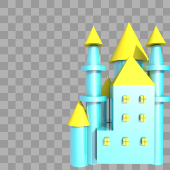 C4D城堡3D城堡图片素材免费下载