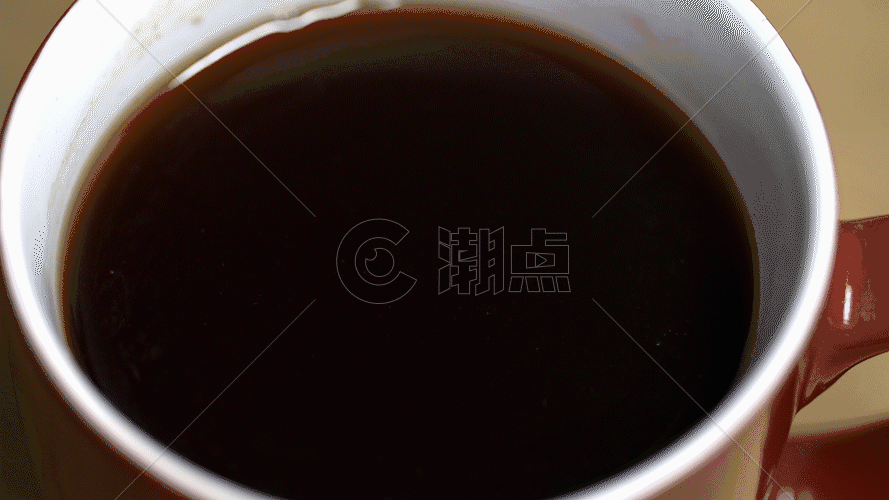 咖啡加奶混合实拍GIF图片素材免费下载