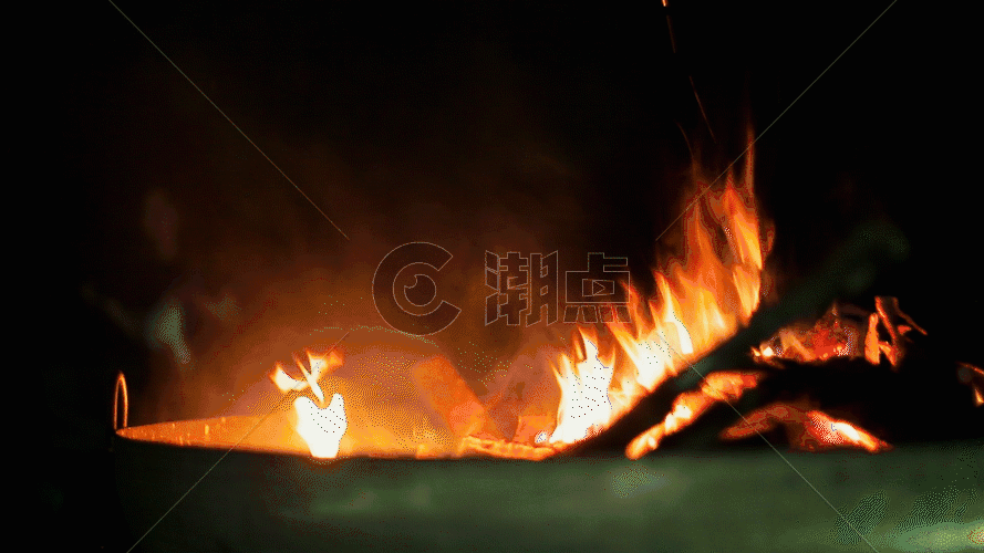 烧火火焰实拍视频素材GIF图片素材免费下载