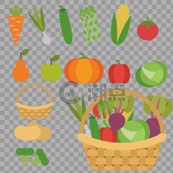 蔬菜合集素材图片素材免费下载