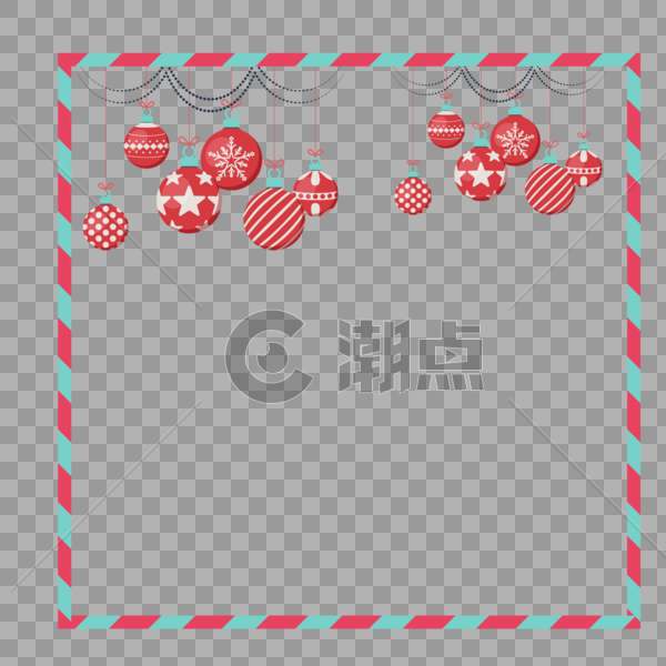 彩色圣诞边框图片素材免费下载