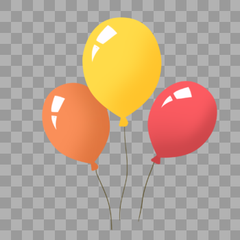 气球可爱插画元素图片素材免费下载