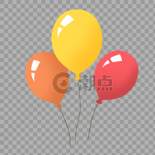 气球可爱插画元素图片素材免费下载