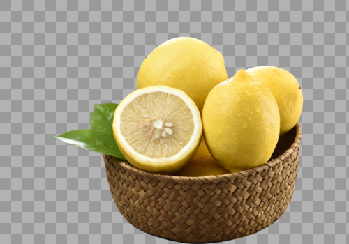 一筐柠檬图片素材免费下载