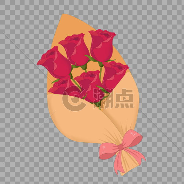 情人节玫瑰花束图片素材免费下载