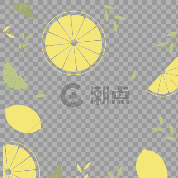 柠檬背景装饰免抠素材图片素材免费下载