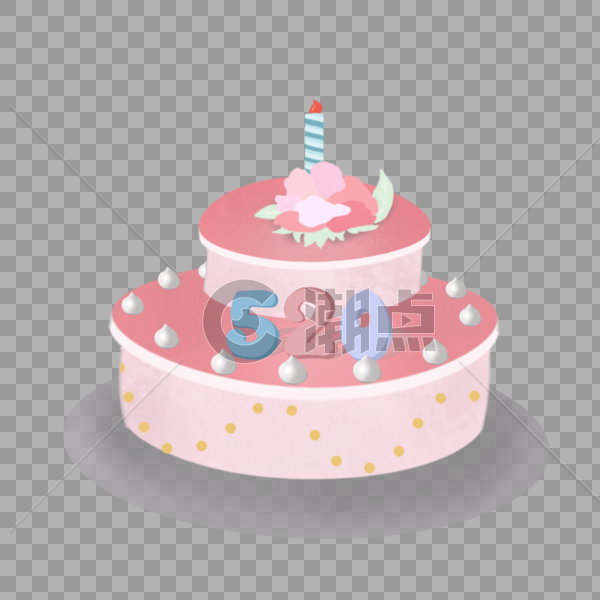 520情人节粉色节日蛋糕装饰图片素材免费下载