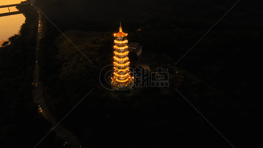 美丽广东夜景GIF图片素材免费下载