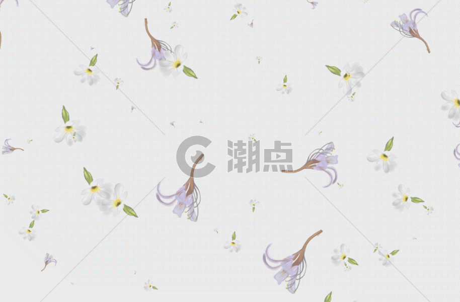 清新花卉背景GIF图片素材免费下载