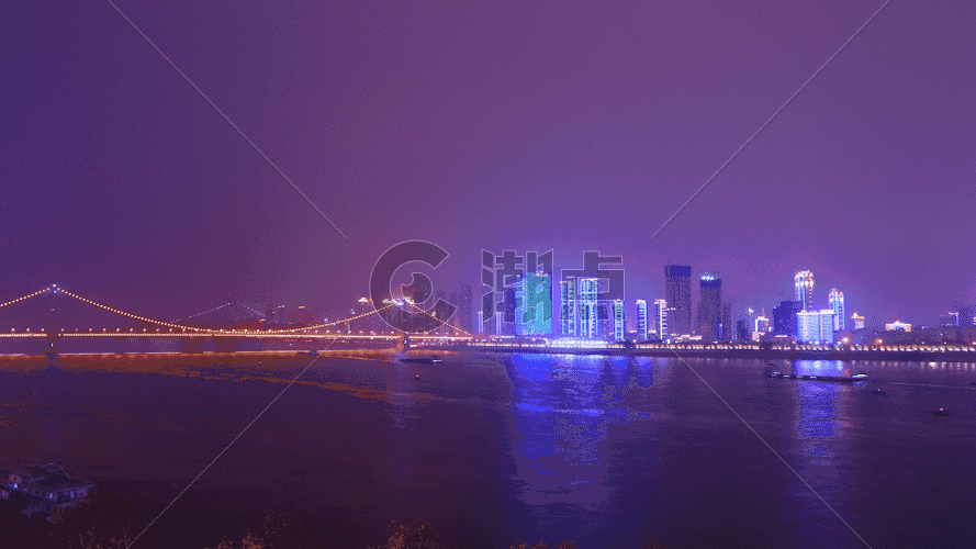 鹦鹉洲长江大桥GIF图片素材免费下载
