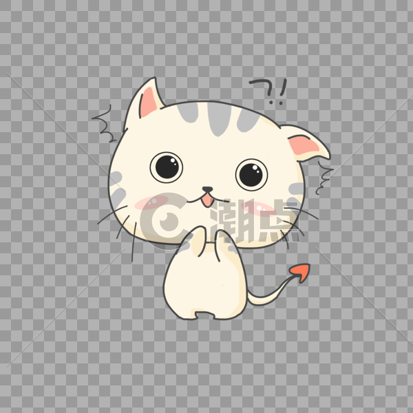 卡通可爱猫咪表情包图片素材免费下载