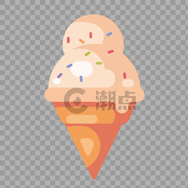 香草冰淇淋图片素材免费下载