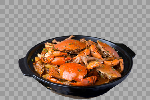 砂锅肉蟹煲图片素材免费下载