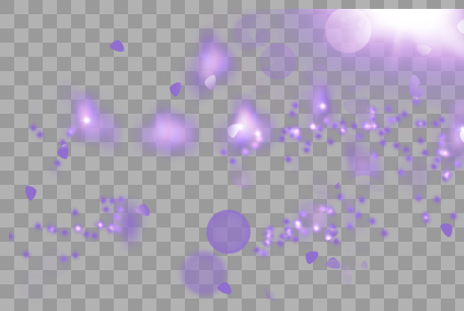 梦幻紫星光光效图片素材免费下载