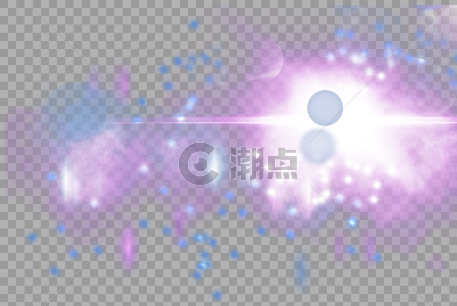 蓝紫梦幻光效图片素材免费下载