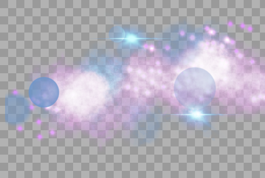 梦幻紫星云光效图片素材免费下载