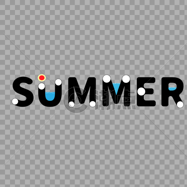 summer字体设计图片素材免费下载