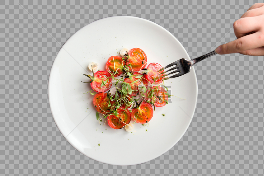 西餐烤小番茄图片素材免费下载