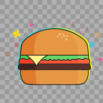 西式快餐汉堡图片素材免费下载