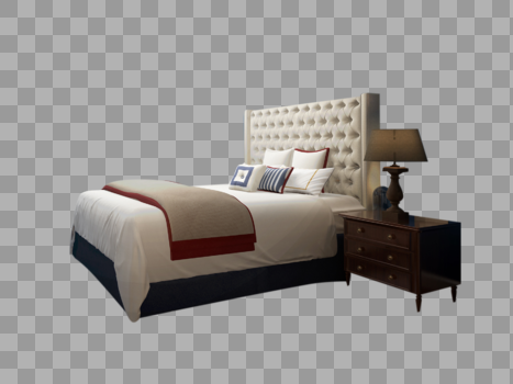 卧室大床图片素材免费下载