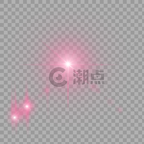 粉色星星光效图片素材免费下载