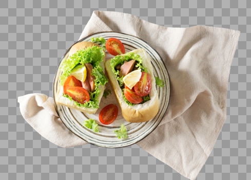 蔬菜面包营养早餐图片素材免费下载