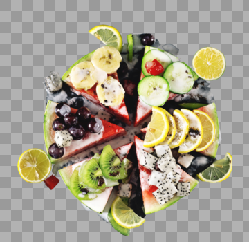 各种美味水果创意组合图片素材免费下载