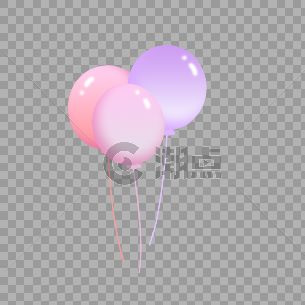 漂浮的彩色气球图片素材免费下载