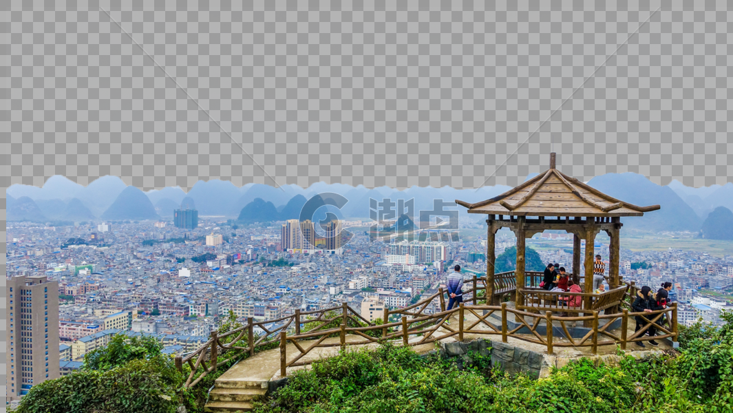 广西靖西城市风光图片素材免费下载