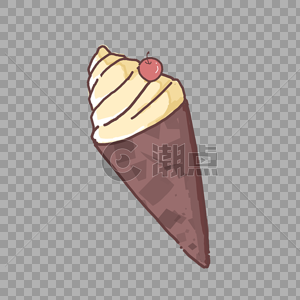 冰淇凌美食甜点食物卡通图片素材免费下载