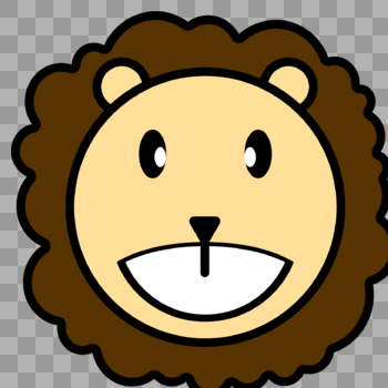 棕色狮子插画图片素材免费下载