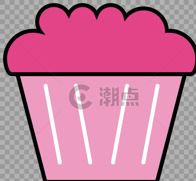 粉色蛋糕图标图片素材免费下载