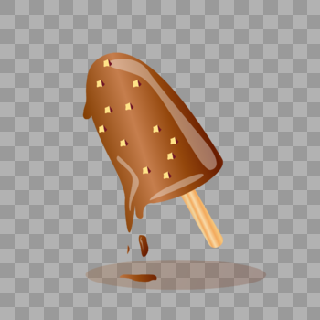 扁平化巧克力味雪糕棒图片素材免费下载