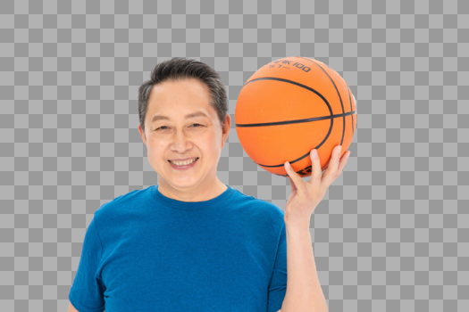 玩篮球的老人图片素材免费下载