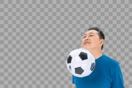 玩足球的老人图片素材免费下载