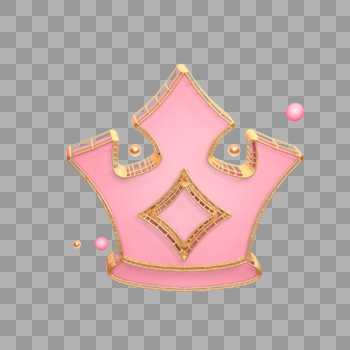 粉色皇冠装饰插图图片素材免费下载