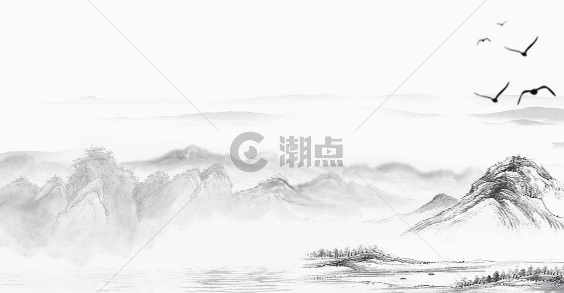 中国风水墨背景图片素材免费下载