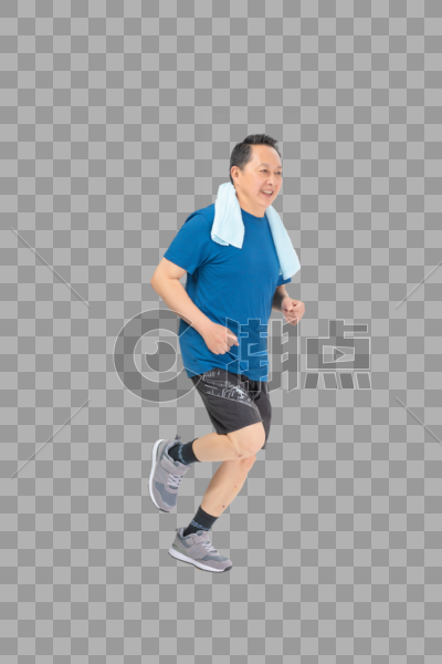跑步的老人图片素材免费下载