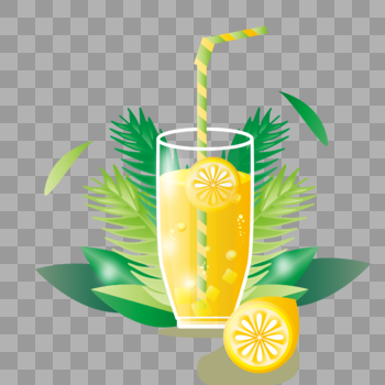 精美夏季柠檬水冷饮品图片素材免费下载