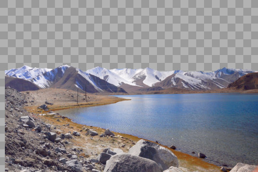 新疆喀什帕米尔高原白沙湖风光图片素材免费下载