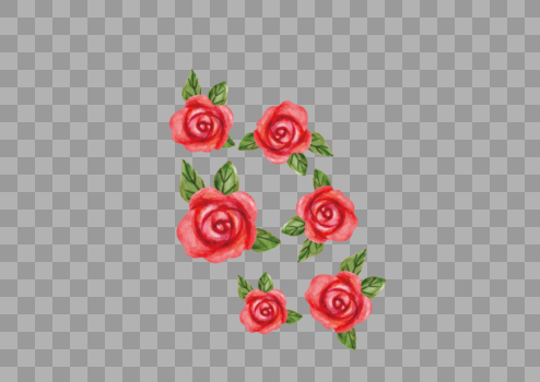 母亲节告别节520手绘玫瑰花图片素材免费下载