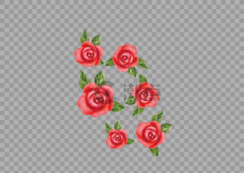 母亲节告别节520手绘玫瑰花图片素材免费下载