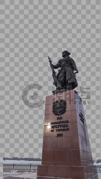 俄罗斯伊尔库茨克建立者纪念碑图片素材免费下载