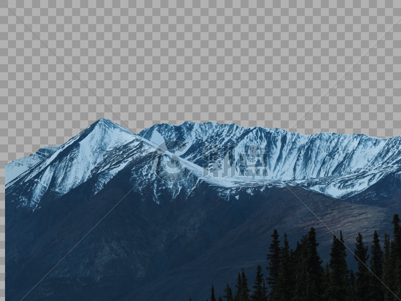 美国阿拉斯加雪山山脉图片素材免费下载
