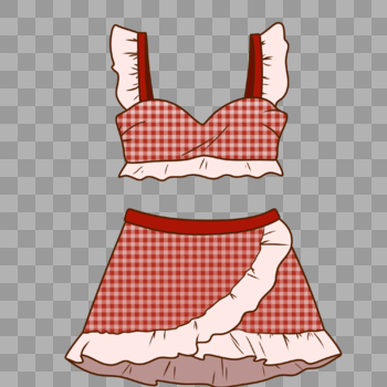 夏季手绘小裙子图片素材免费下载