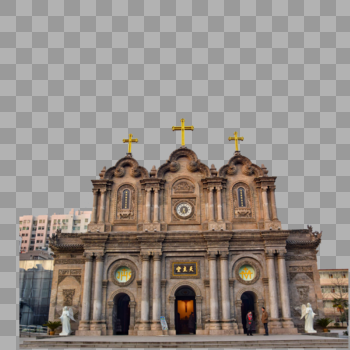 西安五星教堂图片素材免费下载