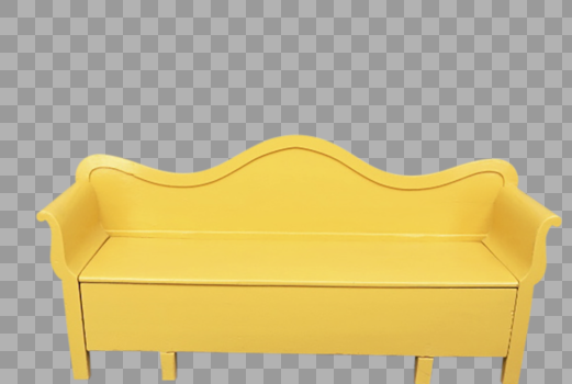 黄色木质沙发图片素材免费下载