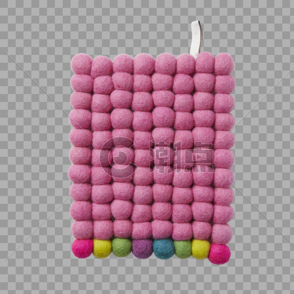 彩色毛球抱枕图片素材免费下载