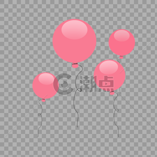 粉色气球图片素材免费下载