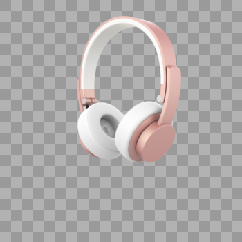 粉红色耳机图片素材免费下载